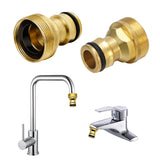 Conectori rapizi universali pentru robinet de bucătărie sau baie adaptor furtun, set 2 bucăți