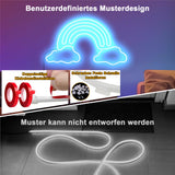 Cozylady 6M RGB Neon LED Strip, Flexible Strips with strong double-sided adhesive tape, 24V LED light ropes with app/remote control applicable to bedroom, room & outdoor decoration.