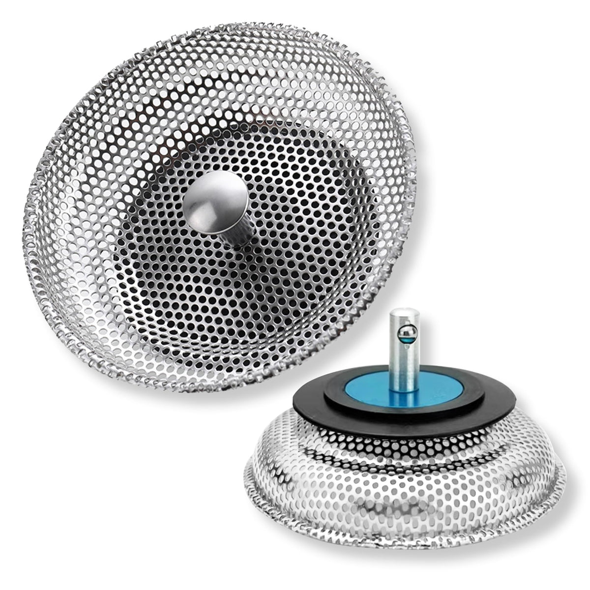 Kitchen Sink Strainer Basket Stainless Steel Drain Plug Anti‑Blocking – 80mm