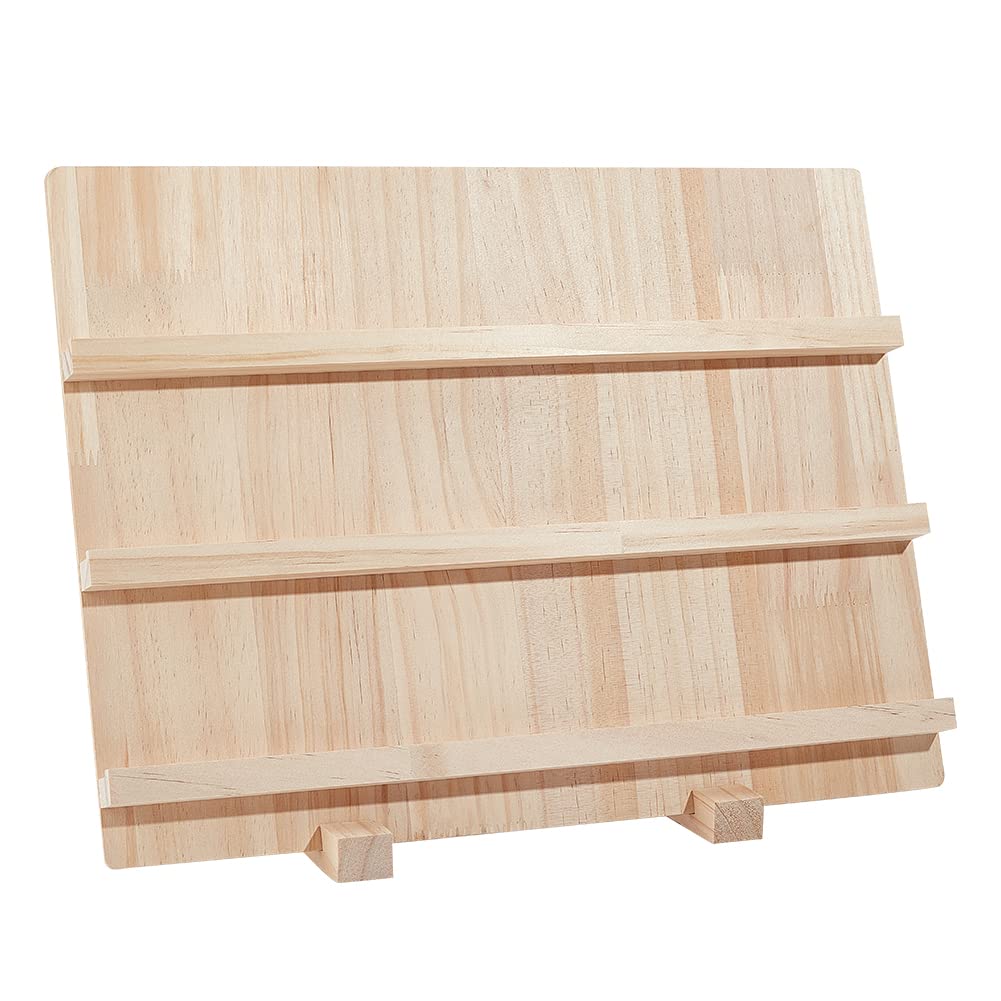 Suport etajat din lemn pentru expunere cercei și bijuterii nbeads 40x14x30 cm