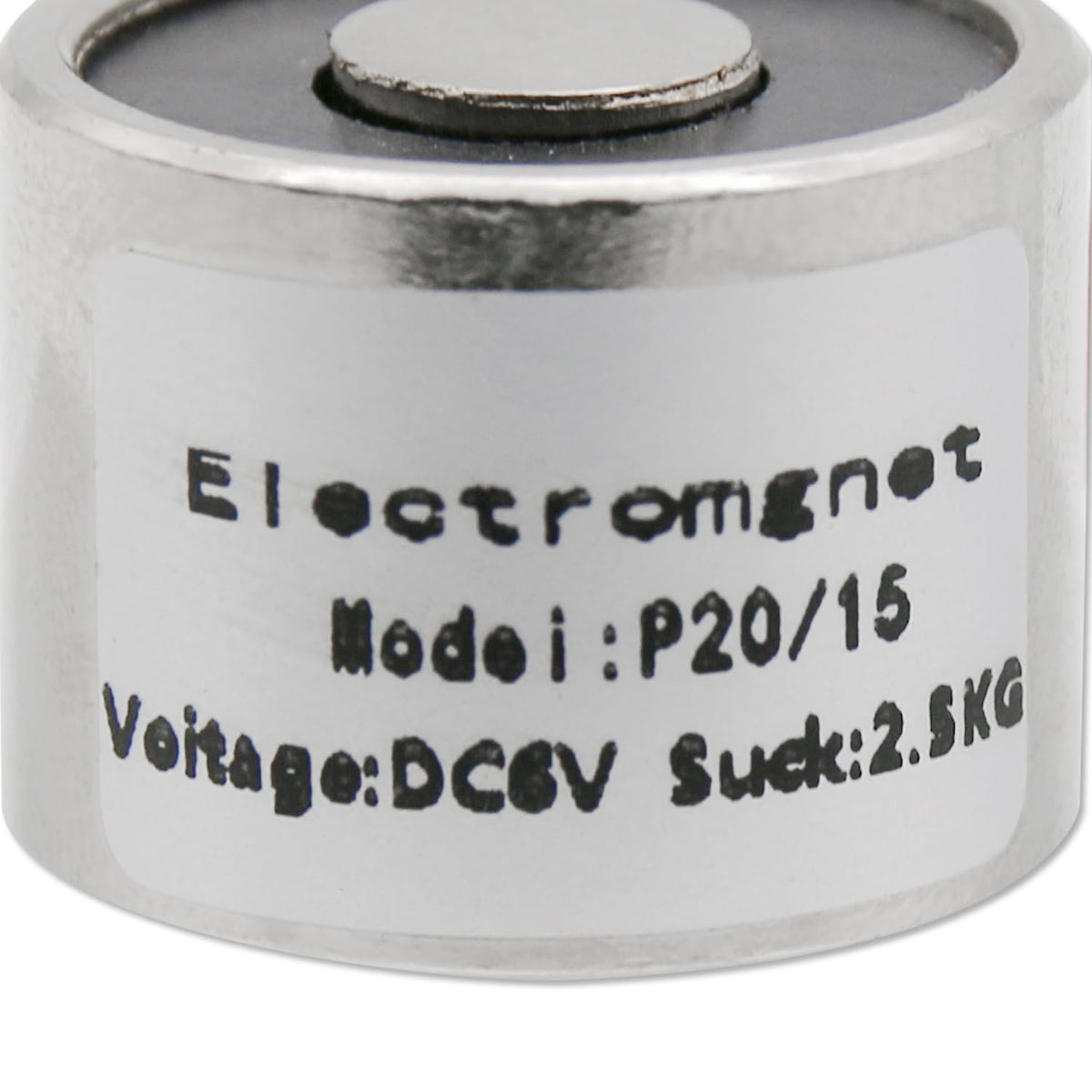 Electromagnet P40/20 DC 6V 250N 40 x 20 mm Round – 6V