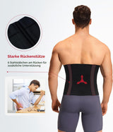 Men's Waist Trainer Body Shaper Corset Slimming Abdominal Binder – Black XL