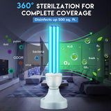 Lampă de dezinfectare germicidă UVC 25W dulie E27 sterilizare 360° cu ozon