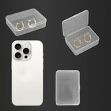 18-Piece Large Rectangular Plastic Storage Boxes Transparent Organizer for Jewellery & Crafts – Clear