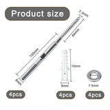 Suporți ascunși invizibili pentru polițe plutitoare Ø8x100 mm, set 4 bucăți