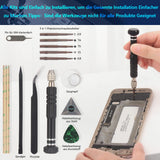 RongZy Display for Oppo Reno12 F, LCD Screen Replacement with Tools – Black with Frame