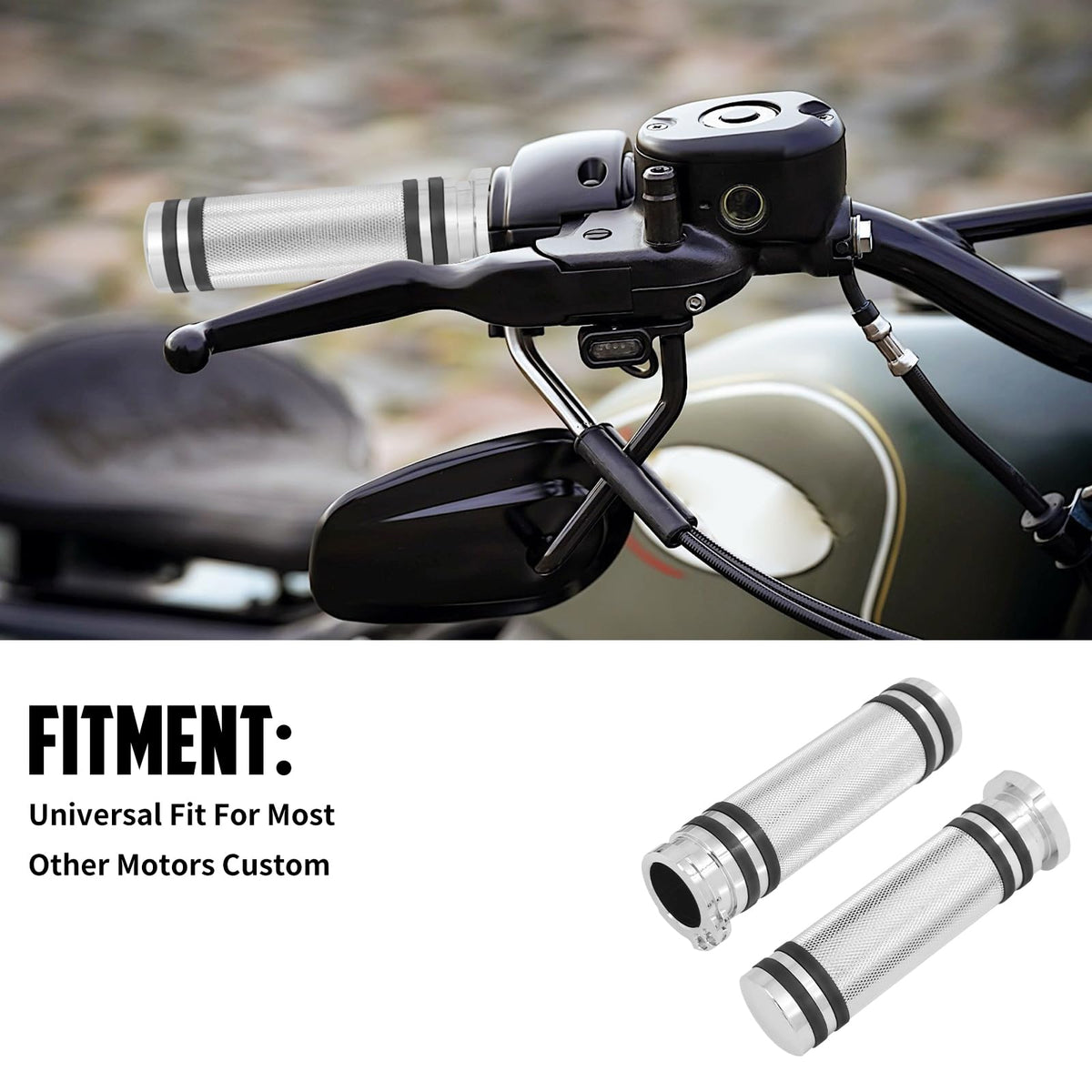 Manșoane ghidon moto 25mm CNC HDBUBALUS compatibile Harley Sportster Touring Dyna Softail