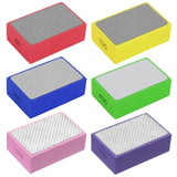 BORISCA 6 Piece Diamond Hand Grinding Pad Set, Glass Grinding Tile Grinding Blocks Polishing Pads Diamond Grinding Pad Diamond Grinding Block for Stone Ceramic Tiles Glass, 60#, 100#, 200#, 400#, 600#, 1000#