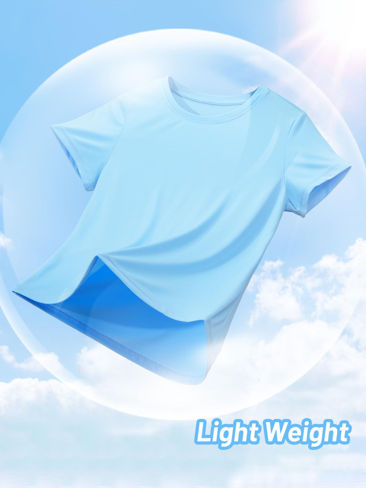 Tricou sport de alergare damă cu uscare rapidă și elastic – Albastru Cascadă 2XL