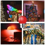 Becuri LED decorative B22 baionetă 2W G45, set 42 bucăți – Multicolor