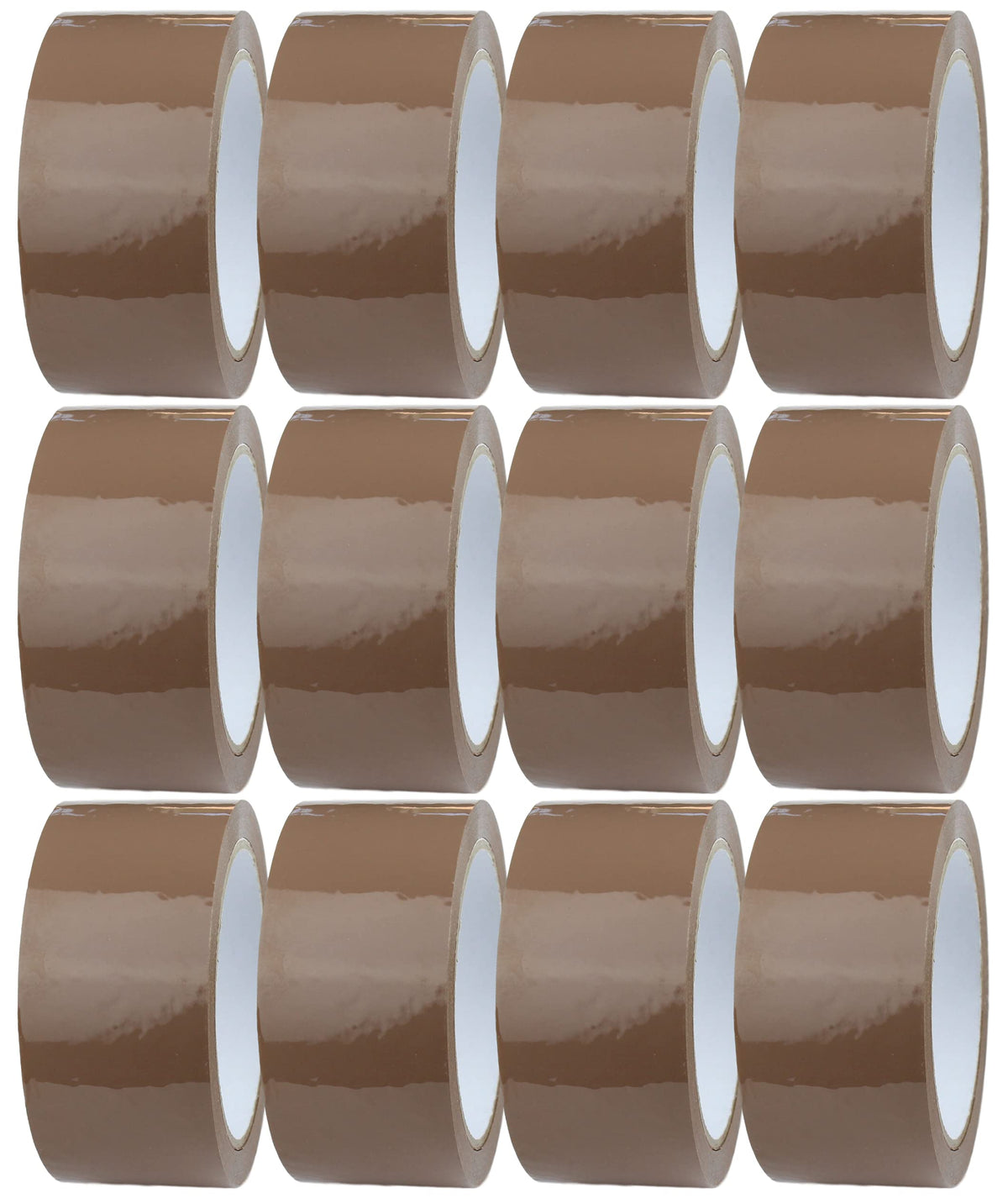 Crimson Starfish 12 x Packing Tape Brown Rolls 48mm x 66m | Packaging tapes for packages, boxes, shipping | Adhesive tape for packages & parcel tape brown | Low-noise parcel tape | Moving supplies