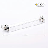 Protective glass for ceiling floodlight R7s clear Length: 135mm for 118mm rods Replacement glass Glass Halogen