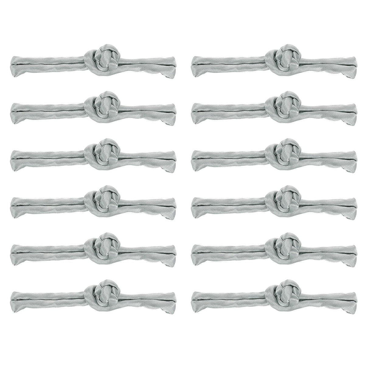 Chinese Knot Closure Buttons 20 Pairs Sewing for Cheongsam/Tang Coats – Grey
