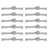 Chinese Knot Closure Buttons 20 Pairs Sewing for Cheongsam/Tang Coats – Grey
