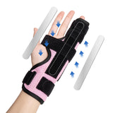 Little Finger Splint Metal Brace for Tendonitis Sprains Arthritis Right/Left – Pink S