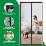 Plasă magnetică anti-insecte pentru ușă de balcon cu închidere automată 80x200 cm