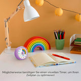 Visual Countdown Timer 60-Minute Silent Pomodoro Time Management for Kids - Purple