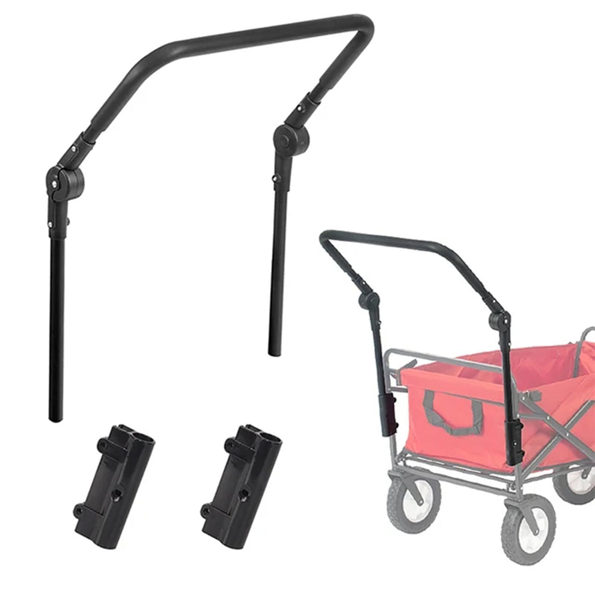 Push Handle Telescopic for Folding Handcart Replacement Collapsible – Universal