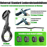 Handlebar Phone Mount Quick Release CNC Aluminium Anti-Vibration V-Clamp Fits 4.7–7.2in Smartphones