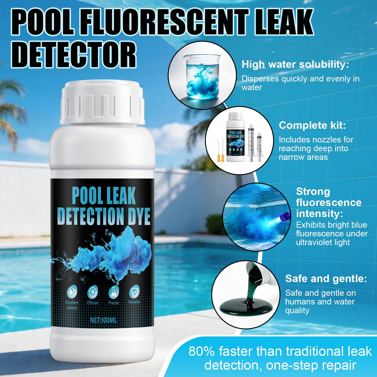Colorant fluorescent pe bază de apă pentru detectarea scurgerilor 100ml