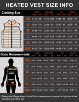 Heated Vest with 15 Heating Pads for Men and Women – Body Warmer for Cycling/Skiing
