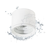 Gleonlux LED surface-mounted spotlight ceiling spot IP44 GX53, surface-mounted spotlight matt white, surface-mounted 230v, spots ceiling light round, ceiling lamp aluminum Ø84x68mm, surface-mounted light for bathroom, bathroom, no light bulb