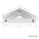 Corner Bathroom Shower Shelf 304 Stainless Steel Wall-Mount