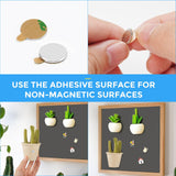 Magneți neodim autoadezivi 10x1 mm, set 100 bucăți