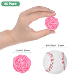 Wicker Rattan Balls 30mm Decorative Craft 25pc – Pink