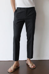 Pantaloni chino bărbați Slim Stretch lejeri – Negru 32/30