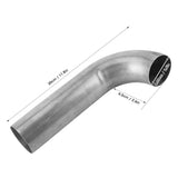 Cot țeavă de eșapament la 90 grade din inox diametru 2.5 inch – Argintiu