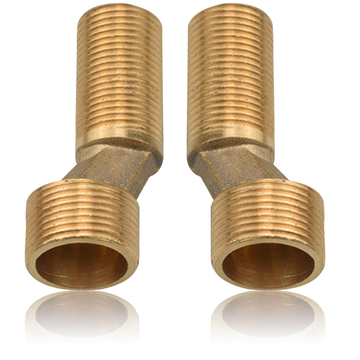 Racord excentric S din alamă pentru baterie cadă/duș 3/4 la 1/2 inch lungime 75 mm