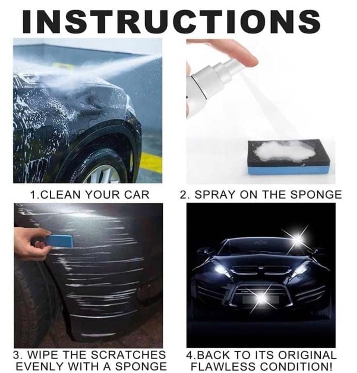 Car Scratch Repair Spray 2-Pack – 2 pcs