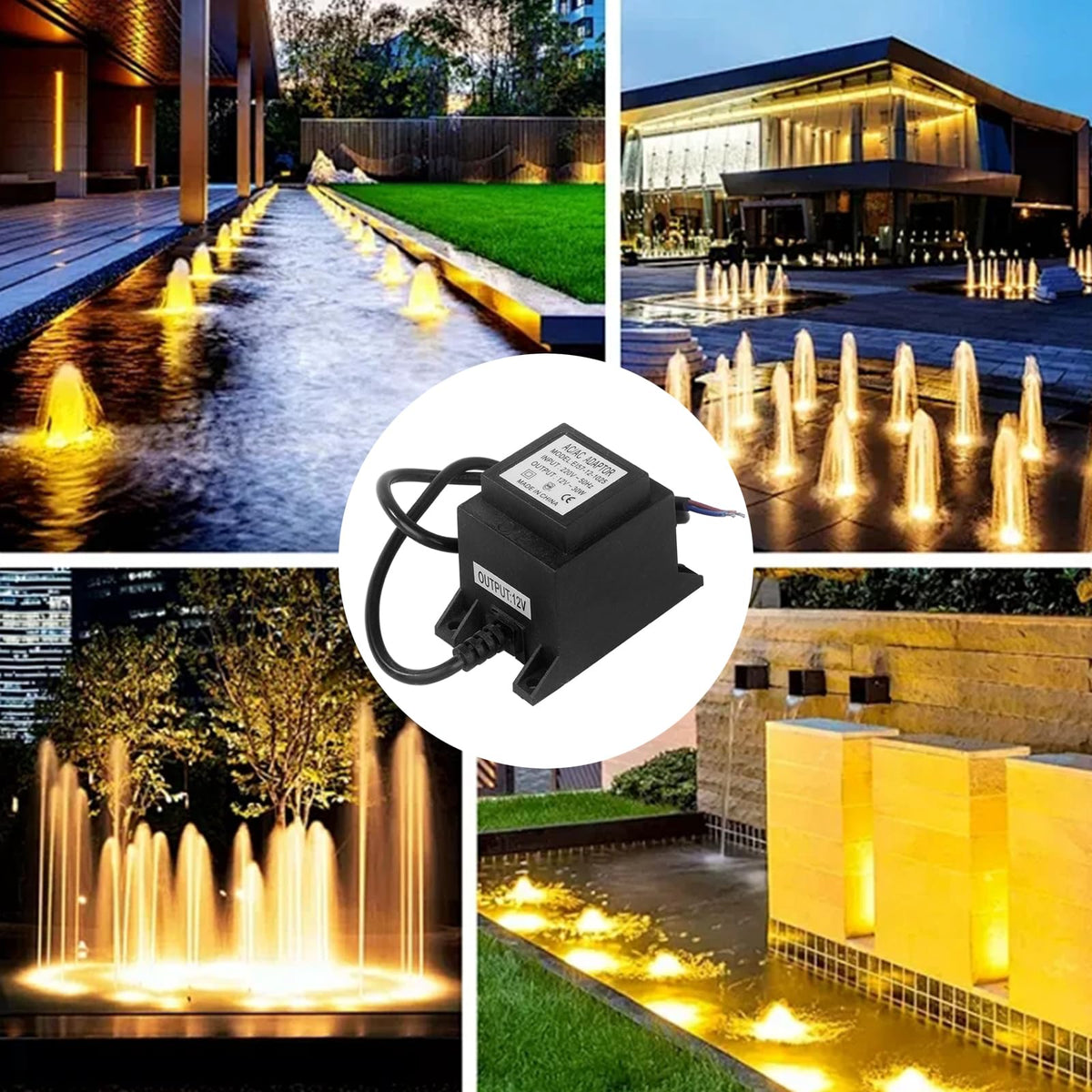 LED Transformer Waterproof Low-Frequency Isolated Power Supply for Underwater Lights – 12V 30W
