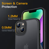 JETech iPhone 14 Case Shockproof Military Standard Drop Protection – Black 6.1 inch