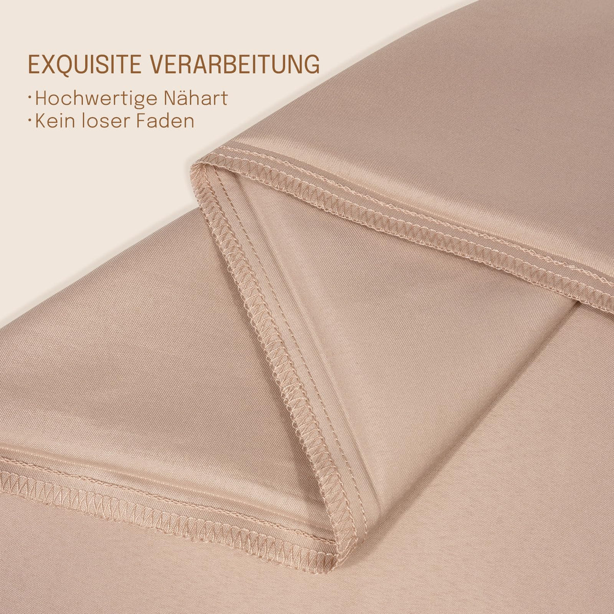 Fețe de pernă satinate fine aspect mătăsos cu fermoar 40x60 cm, set 2 bucăți – Gri-Bej Taupe