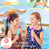 Silicone Ice Pop Moulds 8-Pack Reusable Popsicle Moulds with Sticks – Multi-colour