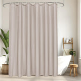 Extra-Length Shower Curtain Waterproof Anti-Mould Antibacterial 180 x 230 cm – Sand