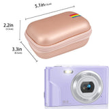 Protective Kids Camera Case Compatible ITSHINY/WOWGO 3.5in - Pink