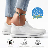 Women’s Slip-On Walking Shoes Breathable Lightweight Comfortable – White EU 38