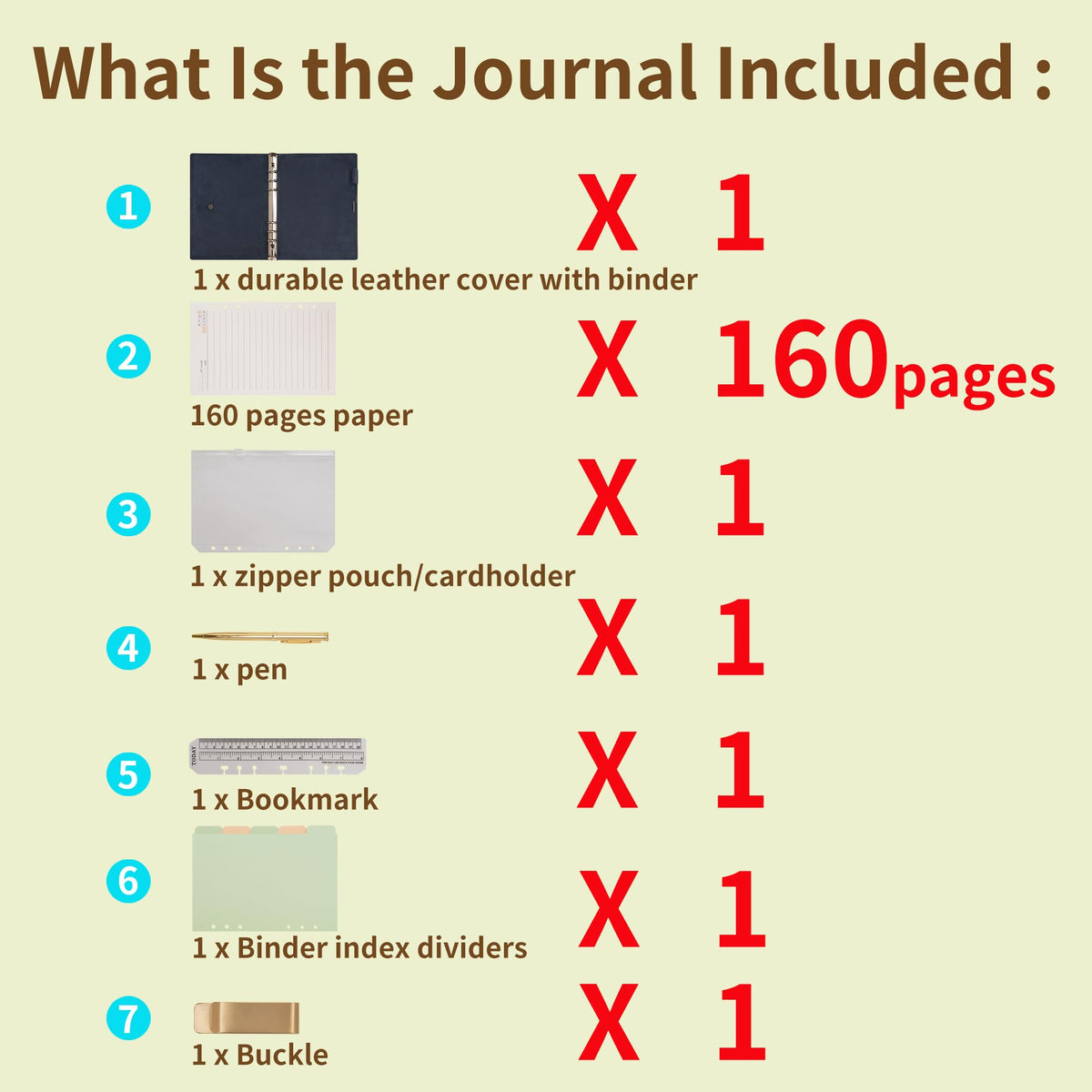 Leather Diary A6 Refillable Ring Binder Notebook Vintage Cover Organiser – Black A6