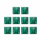 Natural Agate Square Loose Beads 10-Piece Craft Gemstone Set for Jewellery Making – 10-piece