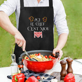 Kitchen Apron Unisex Adjustable Pocket Cooking Apron – Black