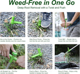 Manual Weed Puller Pedal-Operated Stainless Steel Claws – 100cm