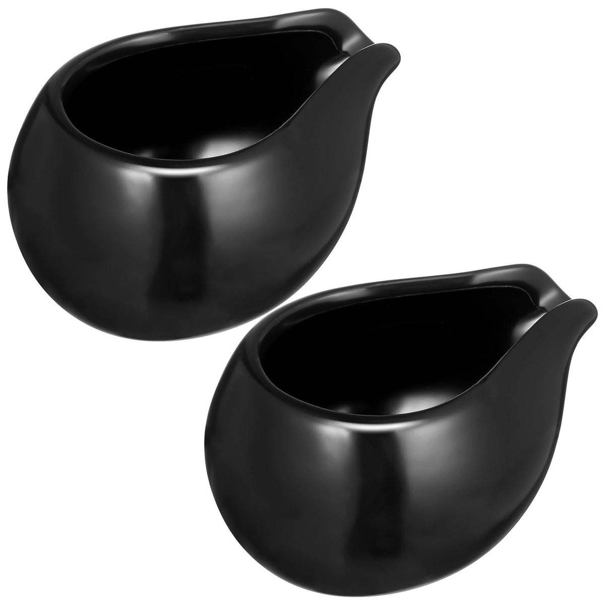 2-Piece Ceramic Mini Milk Jugs Set for Coffee Honey – 9x7x4.5cm