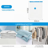 Saci vidați pentru haine și pilote reutilizabili 80x60 cm, set 6 bucăți