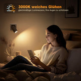 JandCase Night Light Socket with Twilight Sensor, 320° Rotatable, Socket Light Dimmable 0-100LM, Night Lights Children 3000K Warm White, Orientation Light for Stairs, Bedroom, Kitchen