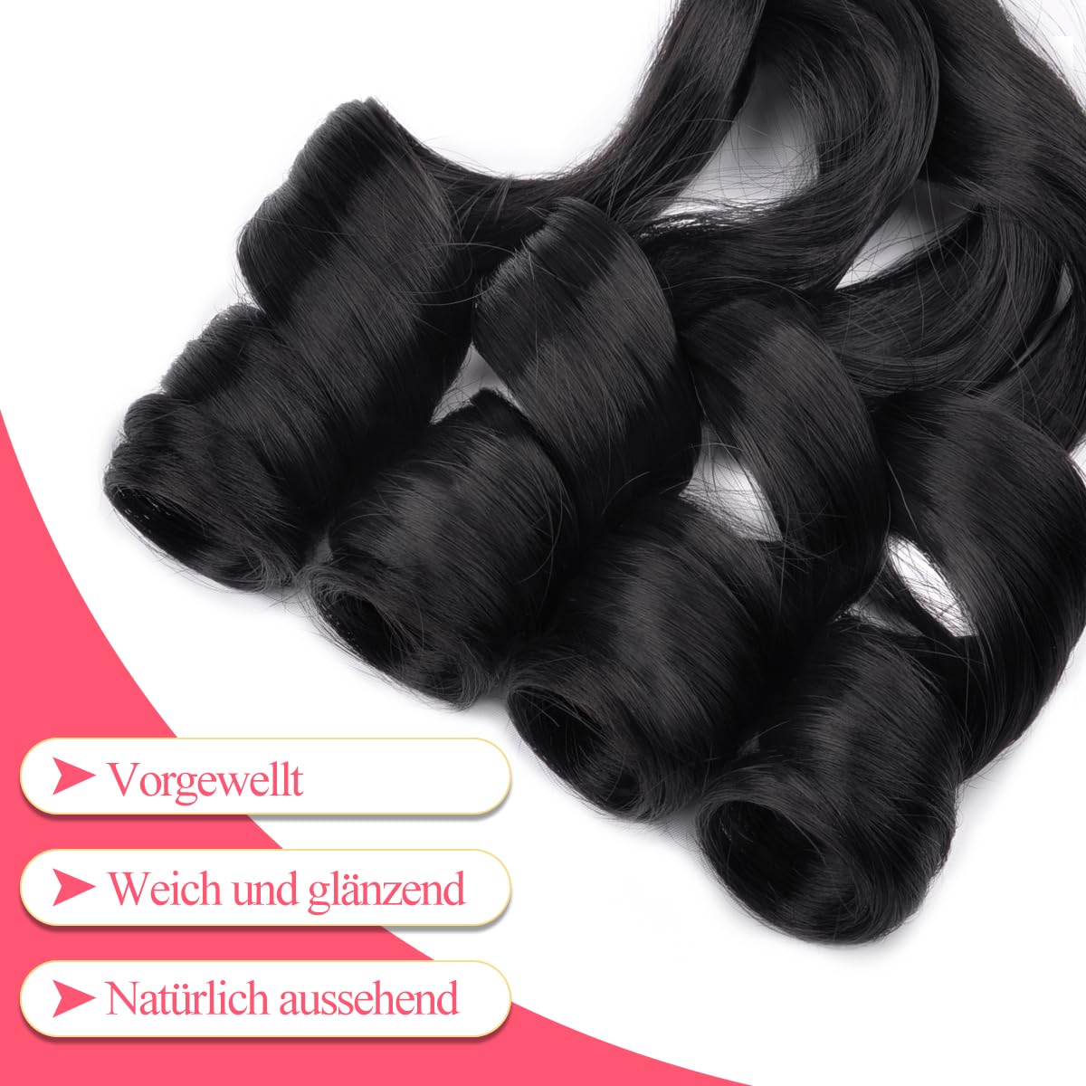 Braiding Hair 14in 8pc Loose Wavy Curly Extensions for Braids – Black