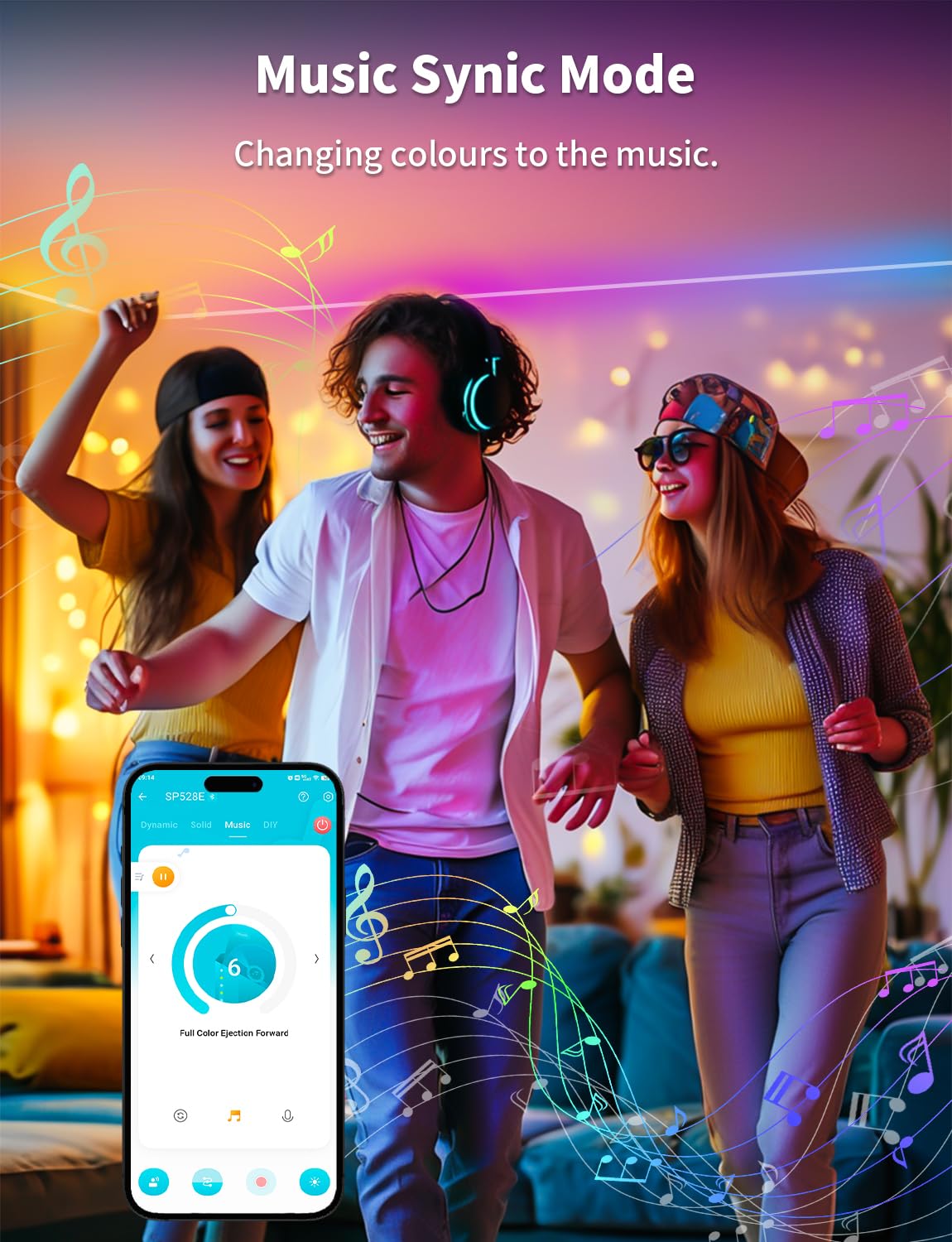 LED Pixel Controller WS2812B/WS2811 Bluetooth Alexa/Google App Control – SP528E