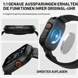 Apple Watch Metal Protective Case 3‑in‑1 with Screen & Back Cover – 49mm Black